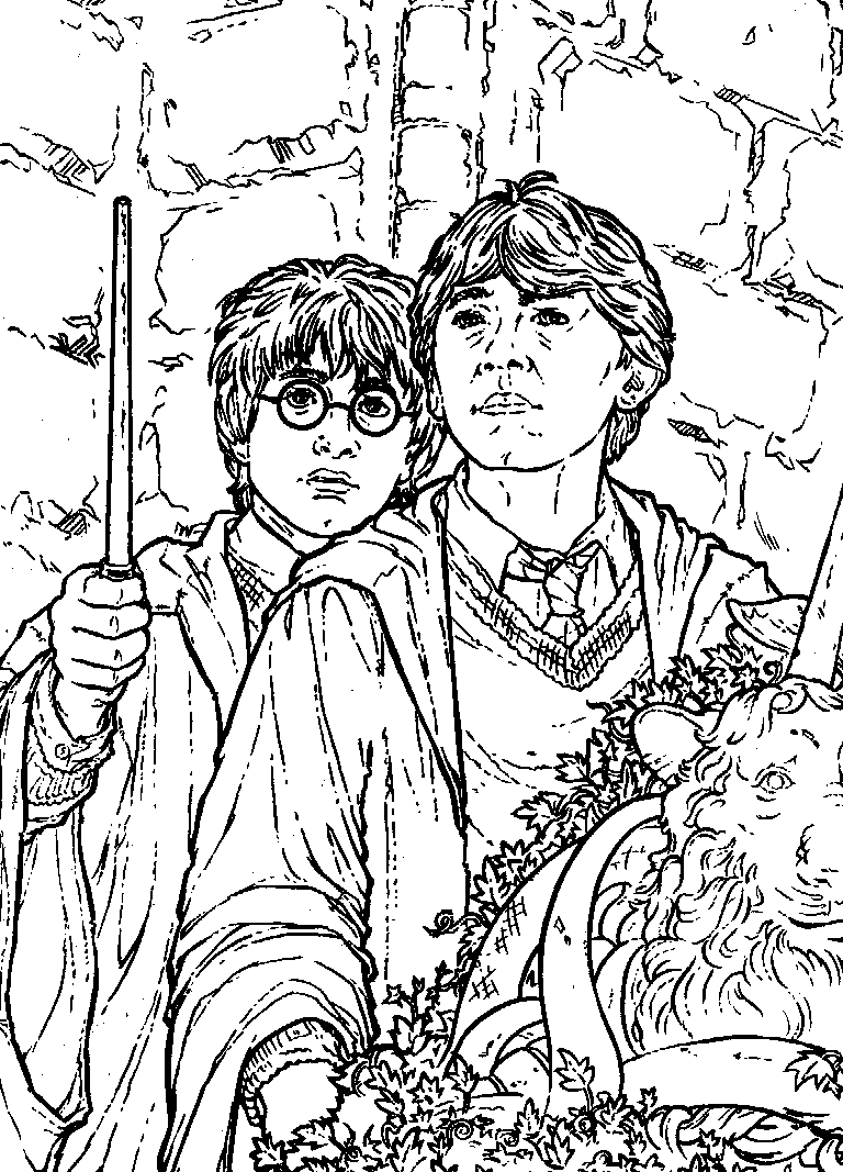 Coloriage 51 Harry potter