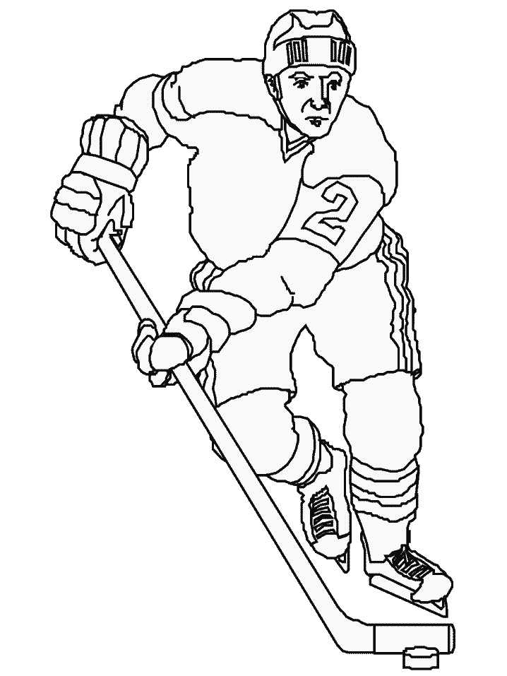 Coloriage 3 Hockey