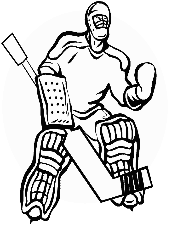 Coloriage 8 Hockey