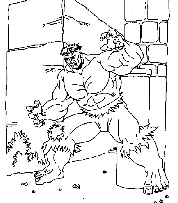 Coloriage 11 Hulk