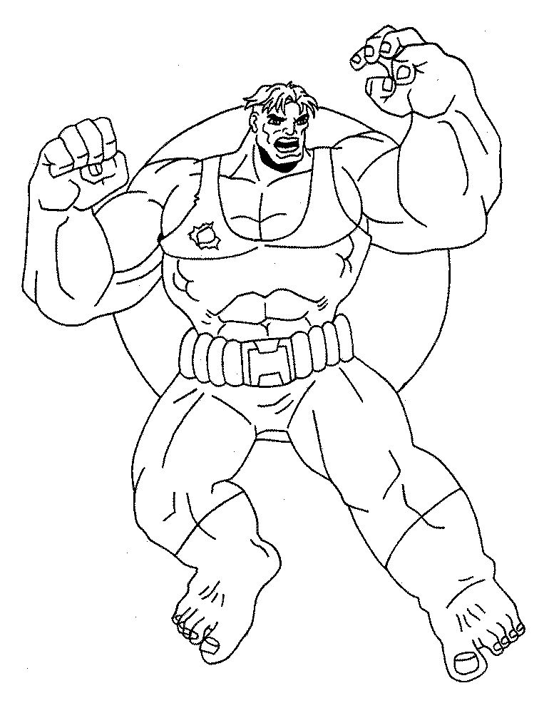 Coloriage 22 Hulk