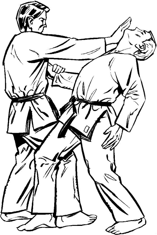 Coloriage 19 Judo