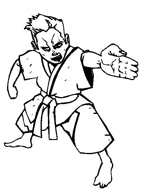 Coloriage 24 Judo