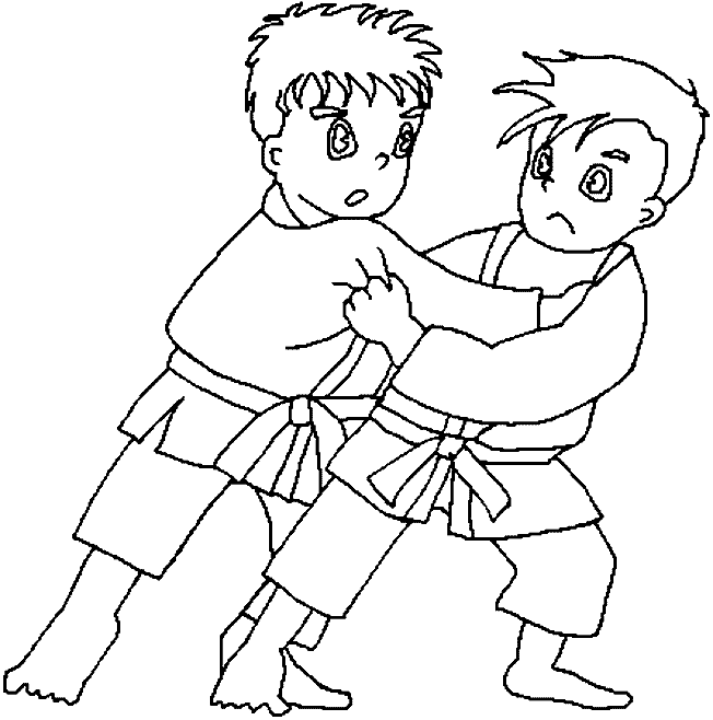Coloriage 6 Judo