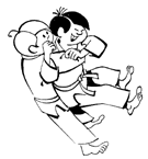 Coloriage Judo 4