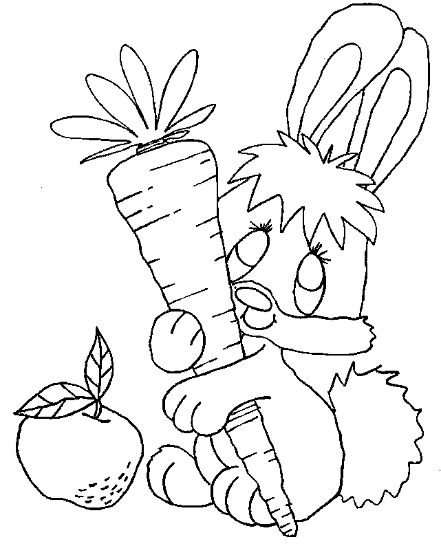 Coloriage 4 Lapins