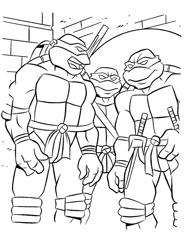 Coloriage 21 Les tortues ninja