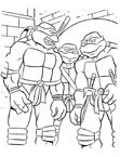 Coloriage Les tortues ninja 21