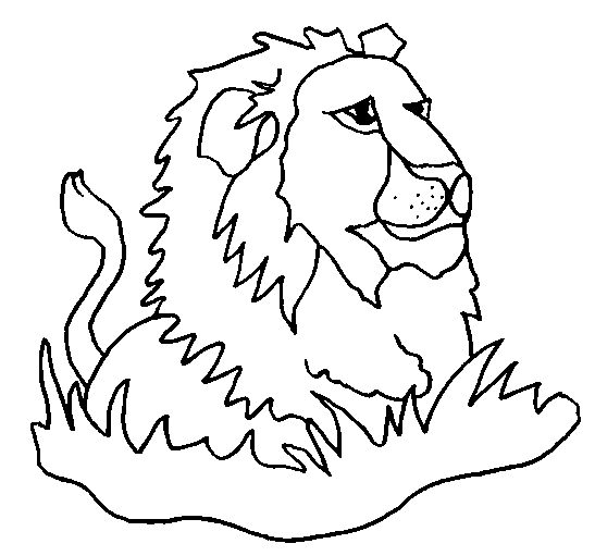 Coloriage 10 Lions