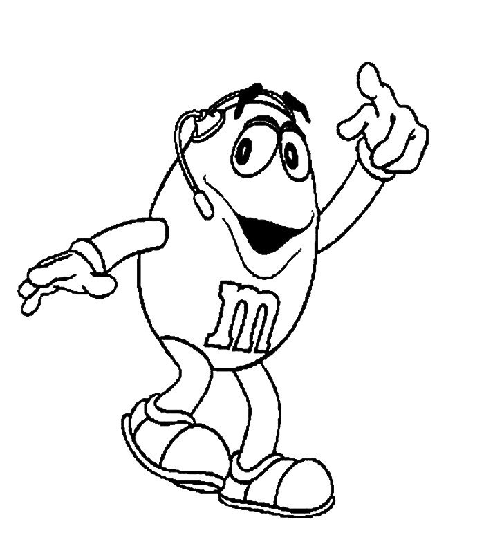 m and m coloring pages - photo #39