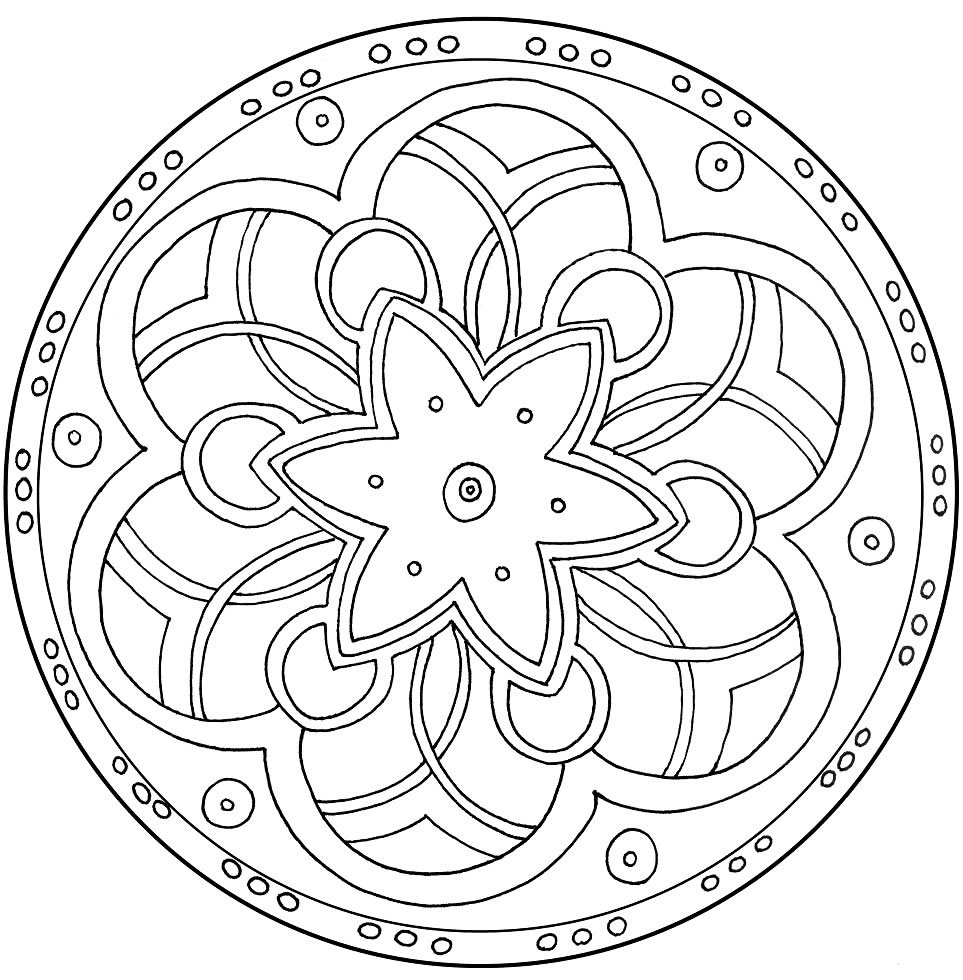 Coloriage 11 Mandala