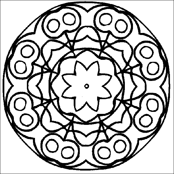 Coloriage 3 Mandala