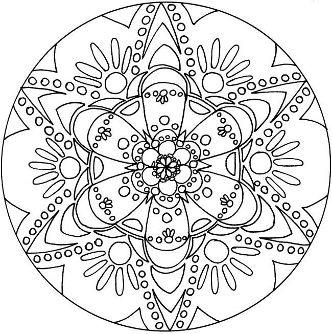 Coloriage 30 Mandala
