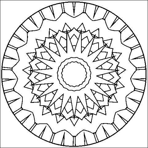 Coloriage 6 Mandala