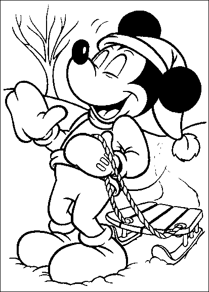 Coloriage 10 Mickey