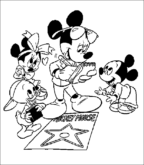 Coloriage 15 Mickey