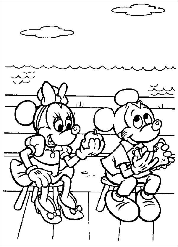 Coloriage 9 Mickey