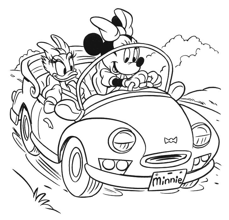 Coloriage Minnie 1