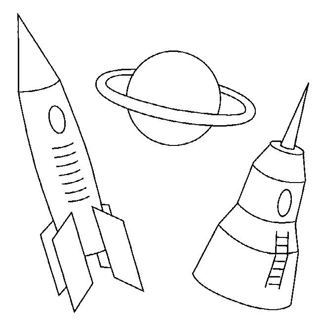 Coloriage 3 Missiles