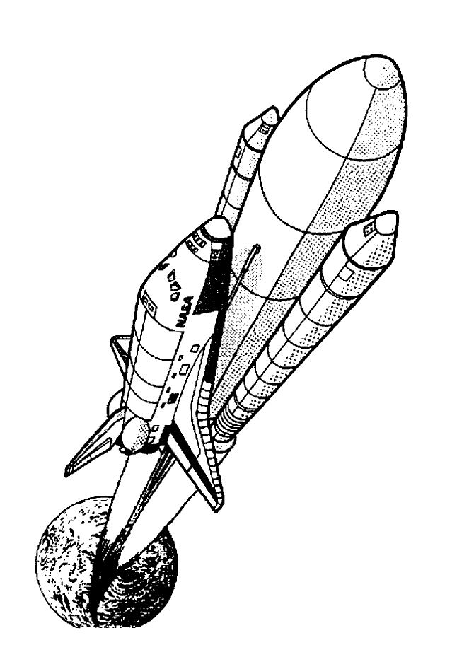 Coloriage 5 Missiles