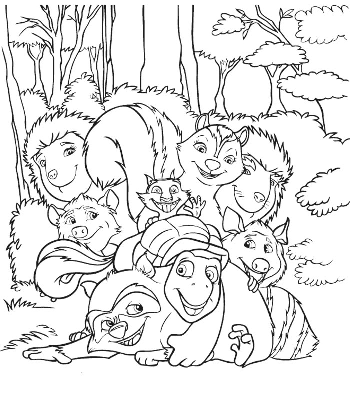 Coloriage 18 Over the hedge
