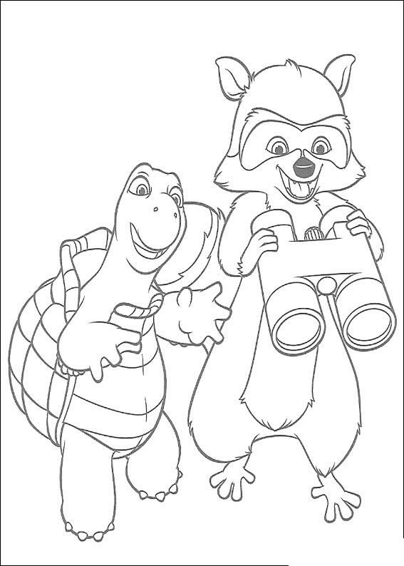 Coloriage 2 Over the hedge