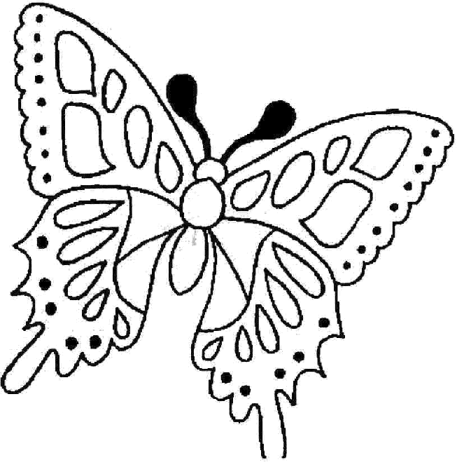 Coloriage 2 Papillons