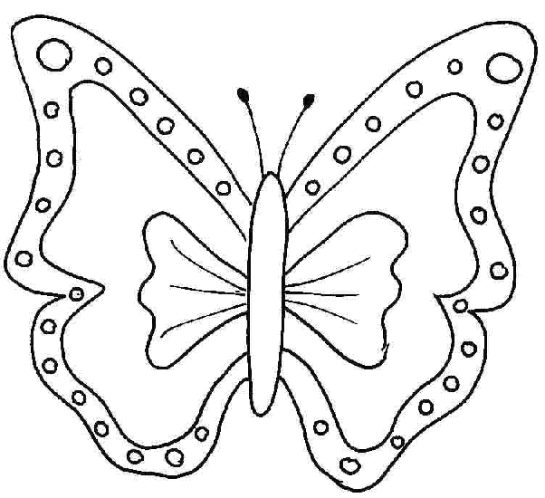 Coloriage 4 Papillons