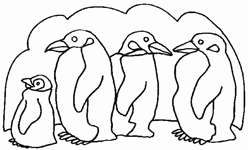 Coloriage Penguins 3
