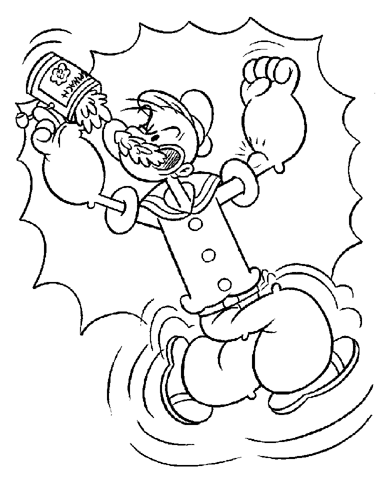 Coloriage 17 Popeye