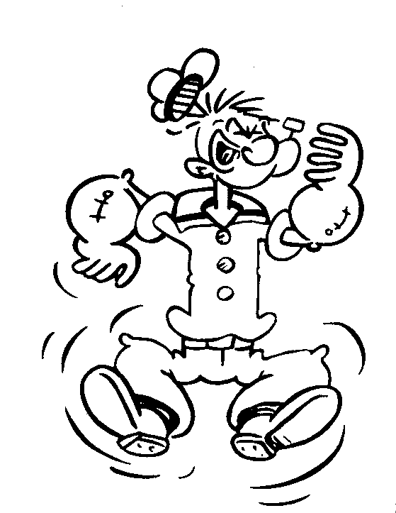 Coloriage 19 Popeye