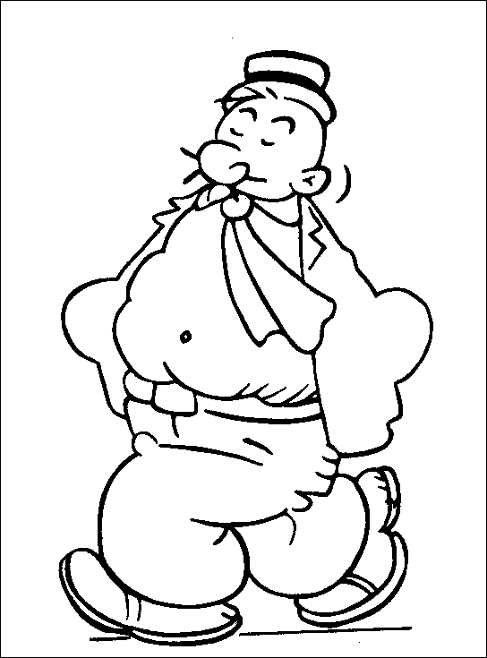 Coloriage 2 Popeye