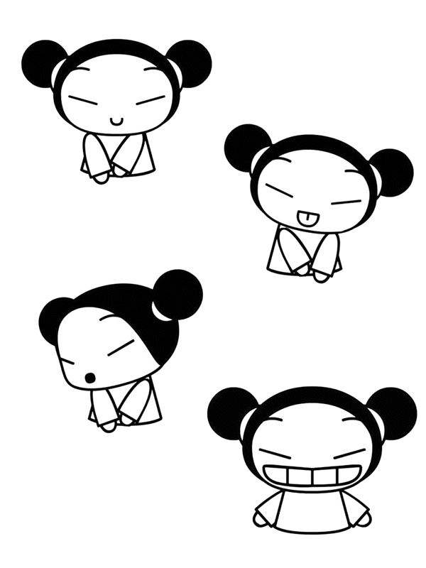Coloriage 12 Pucca