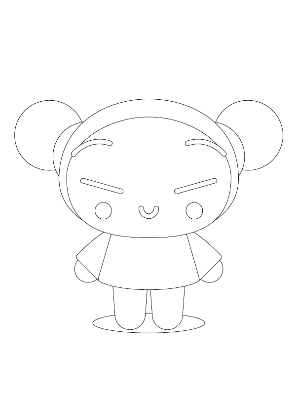 Coloriage 3 Pucca