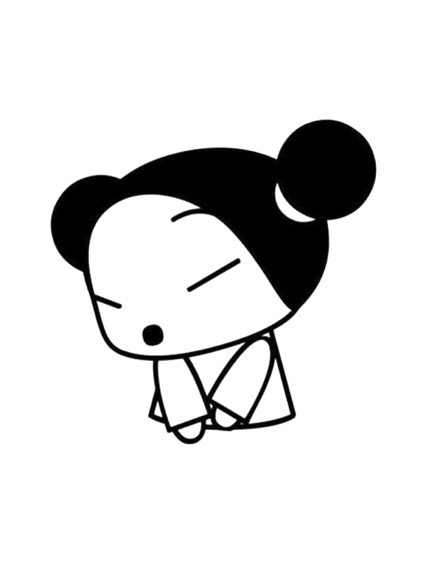 Coloriage 5 Pucca