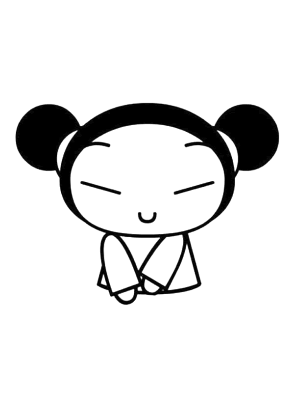 Coloriage 7 Pucca