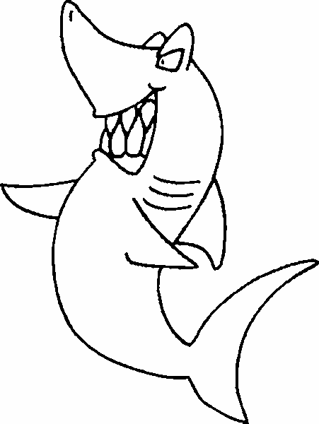 Coloriage 5 Requins