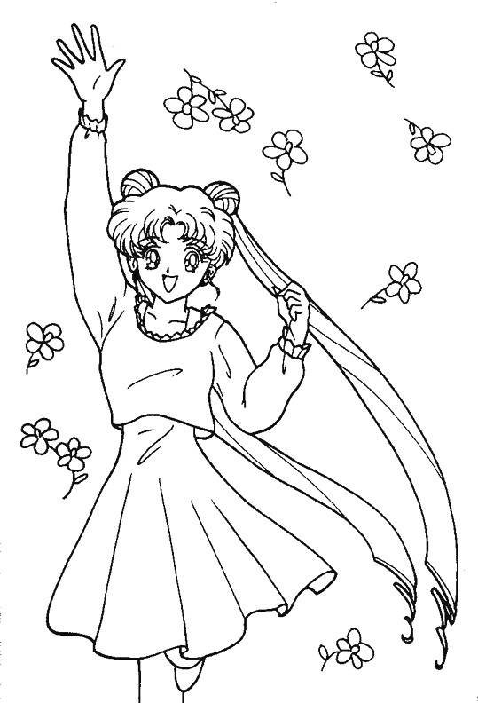 Coloriage 10 Sailor moon