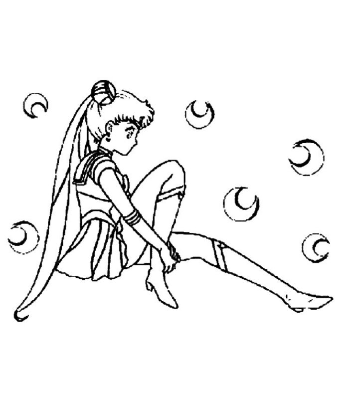 Coloriage 107 Sailor moon
