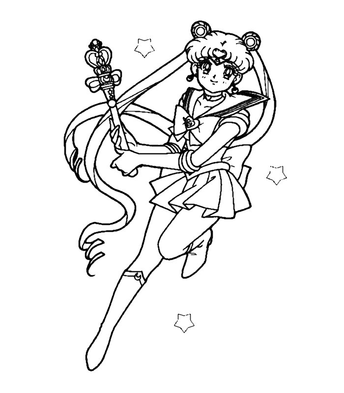 Coloriage 121 Sailor moon