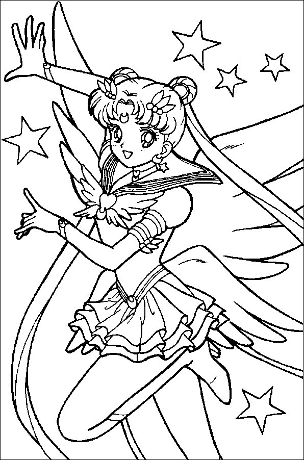 Coloriage 128 Sailor moon