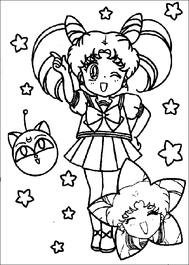 Coloriage 132 Sailor moon