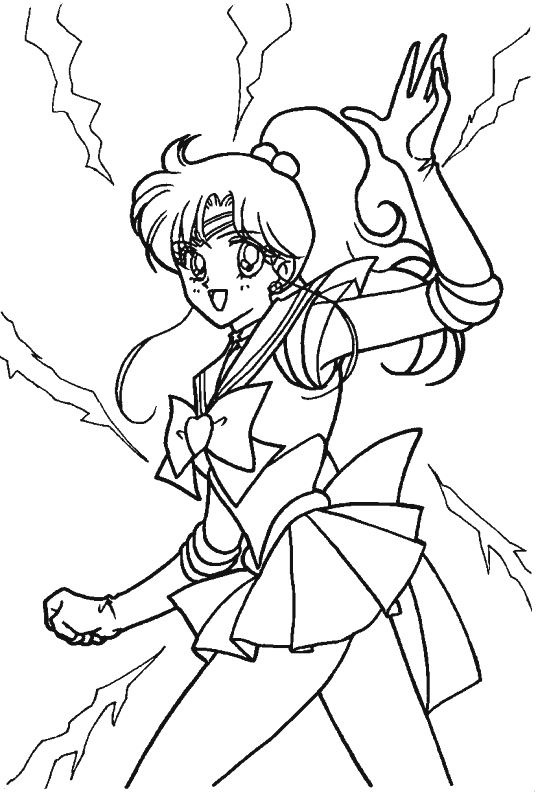 Coloriage 15 Sailor moon