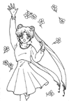 Coloriage Sailor moon 10