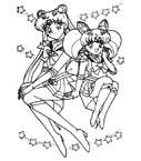 Coloriage Sailor moon 100