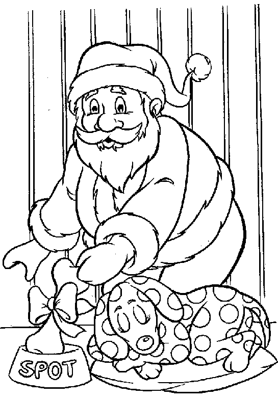 Coloriage 5 Santa claus