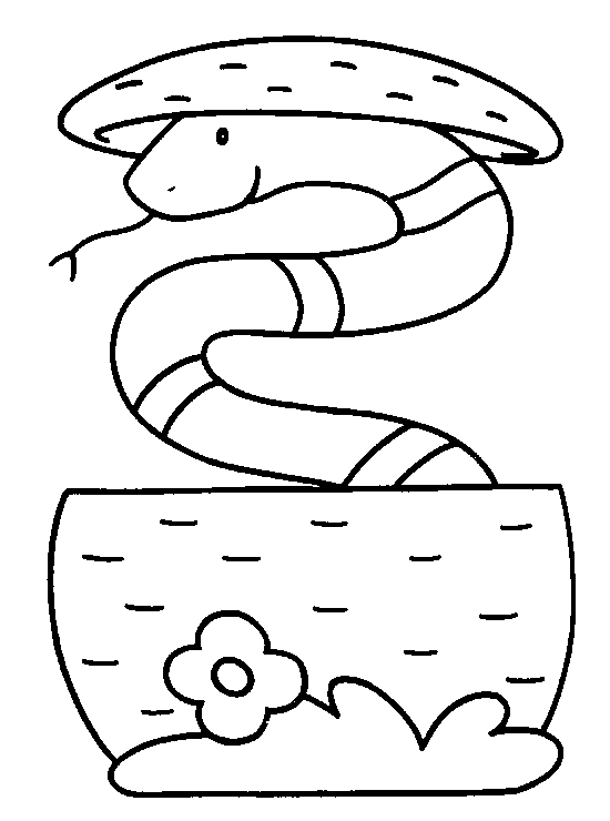 Coloriage 10 Serpents