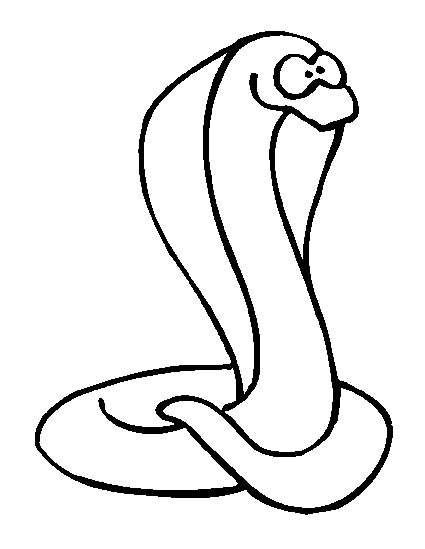 Coloriage 5 Serpents