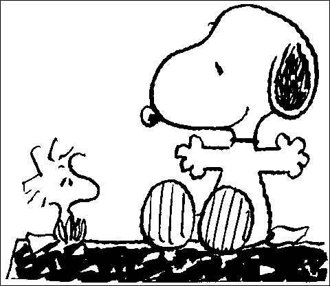 Coloriage 1 Snoopy