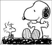 Coloriage Snoopy 1